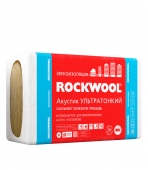 Шумоизоляция Rockwool Акустик Баттс ПРО Ультратонкий 27х600х1000 мм 7,2 кв.м